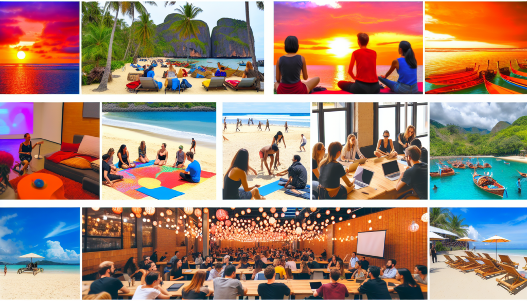 “Top Digital Nomad Community Events in 2024: From Bali Retreats to Barcelona Workshops and Thailand Beach Parties”